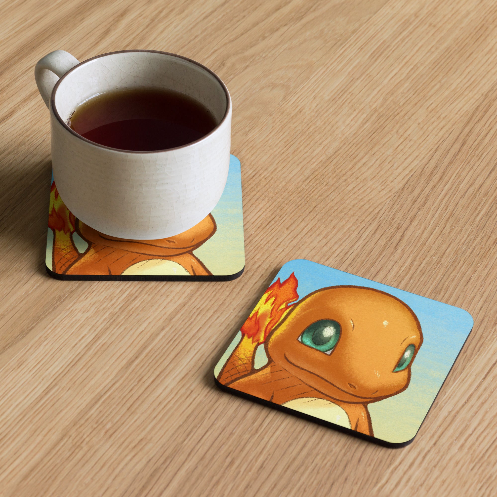 PMD Neutral pfp Cork-back Coasters