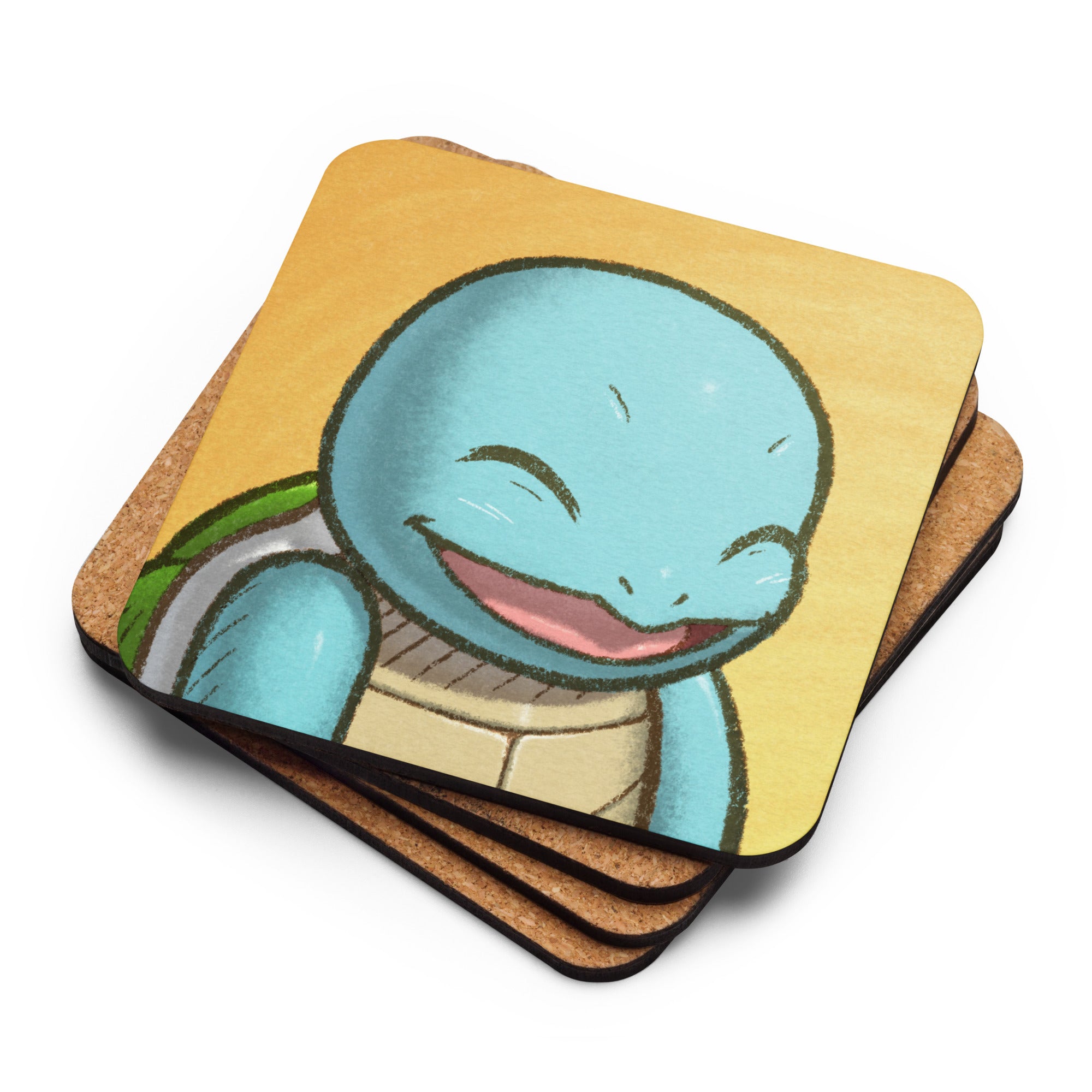 PMD Happy pfp Cork-back Coasters