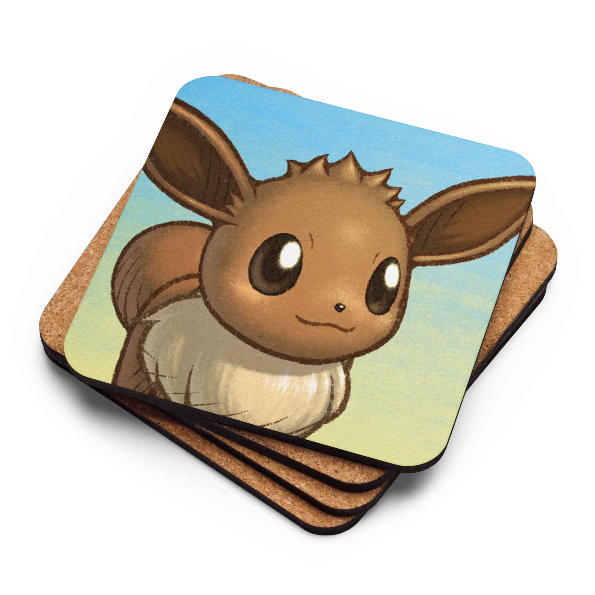 PMD Neutral pfp Cork-back Coasters