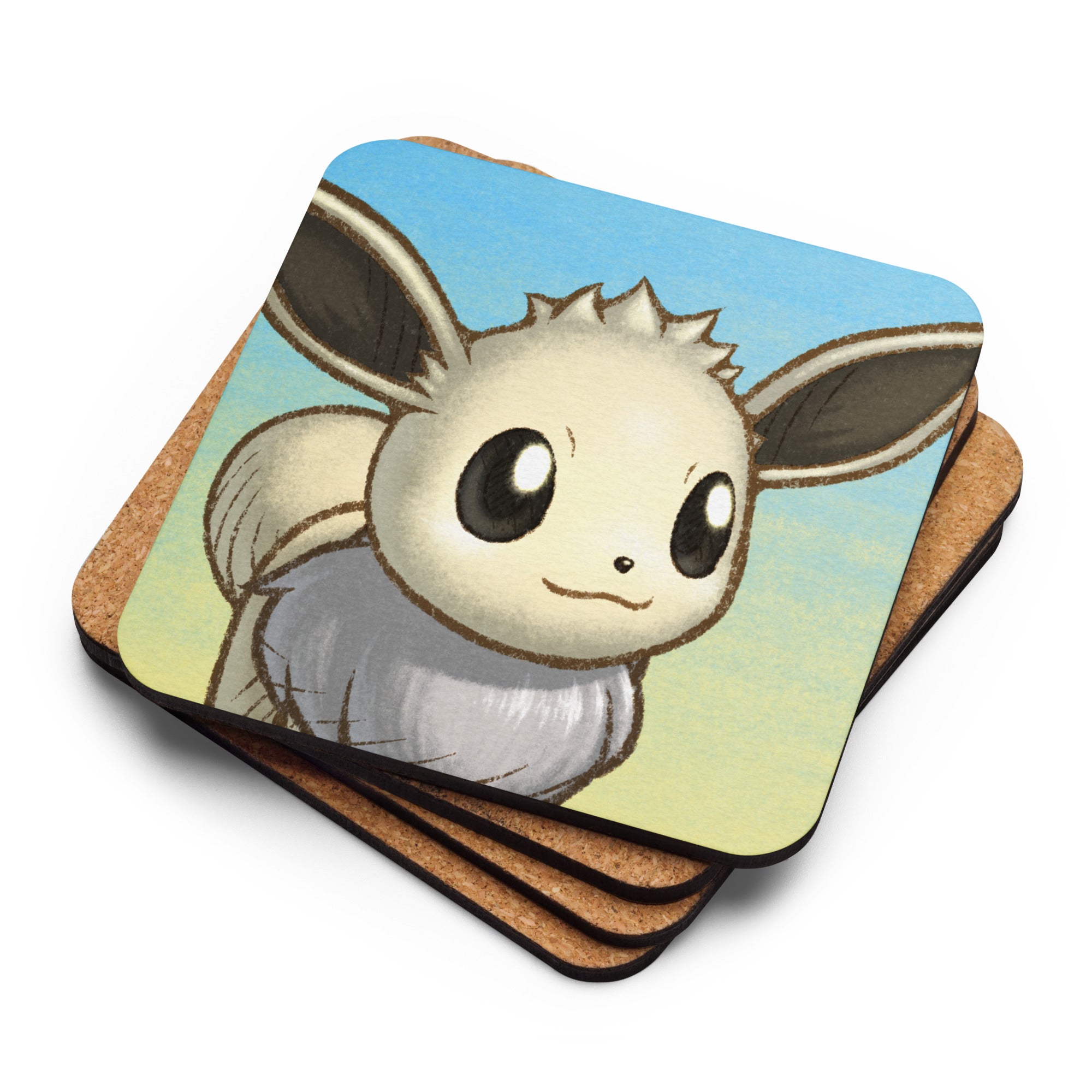 PMD Neutral pfp Cork-back Coasters