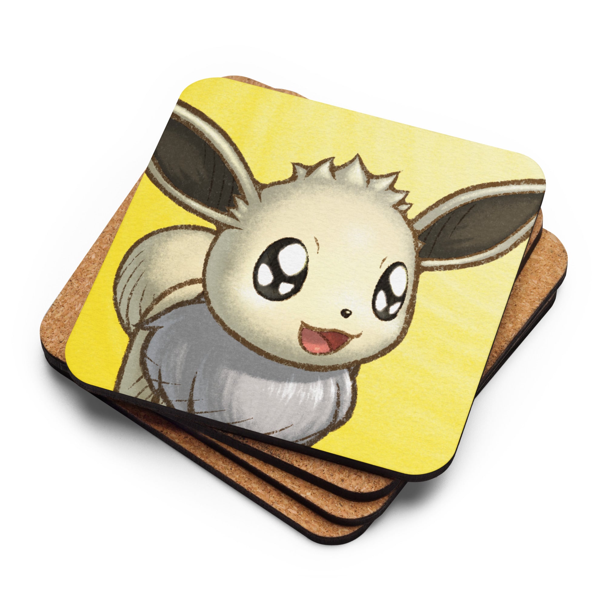 PMD Amazed pfp Cork-back Coasters