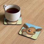 PMD Frowning pfp Cork-back Coasters