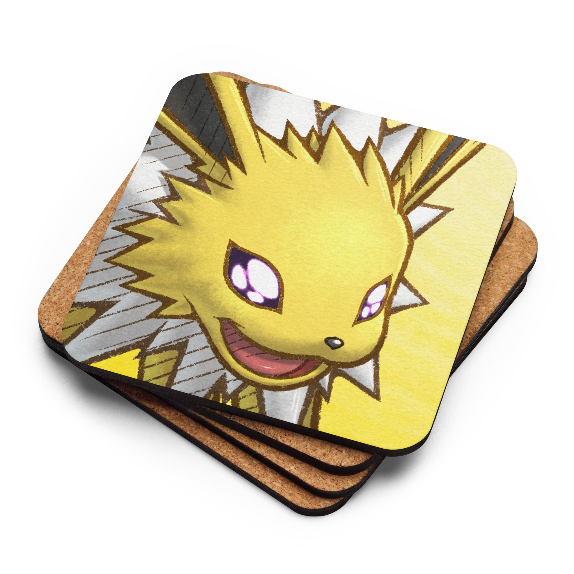 PMD Amazed pfp Cork-back Coasters