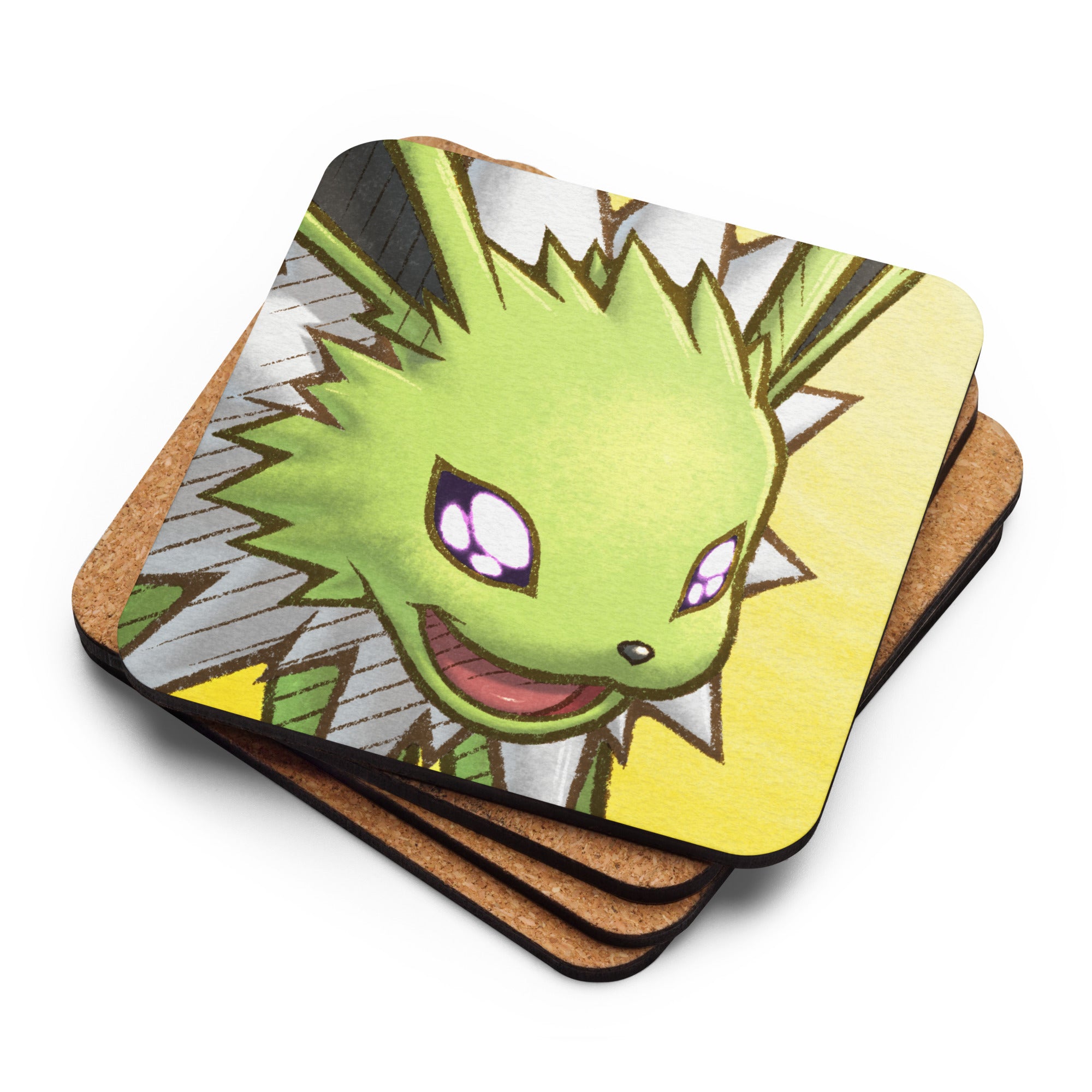 PMD Amazed pfp Cork-back Coasters
