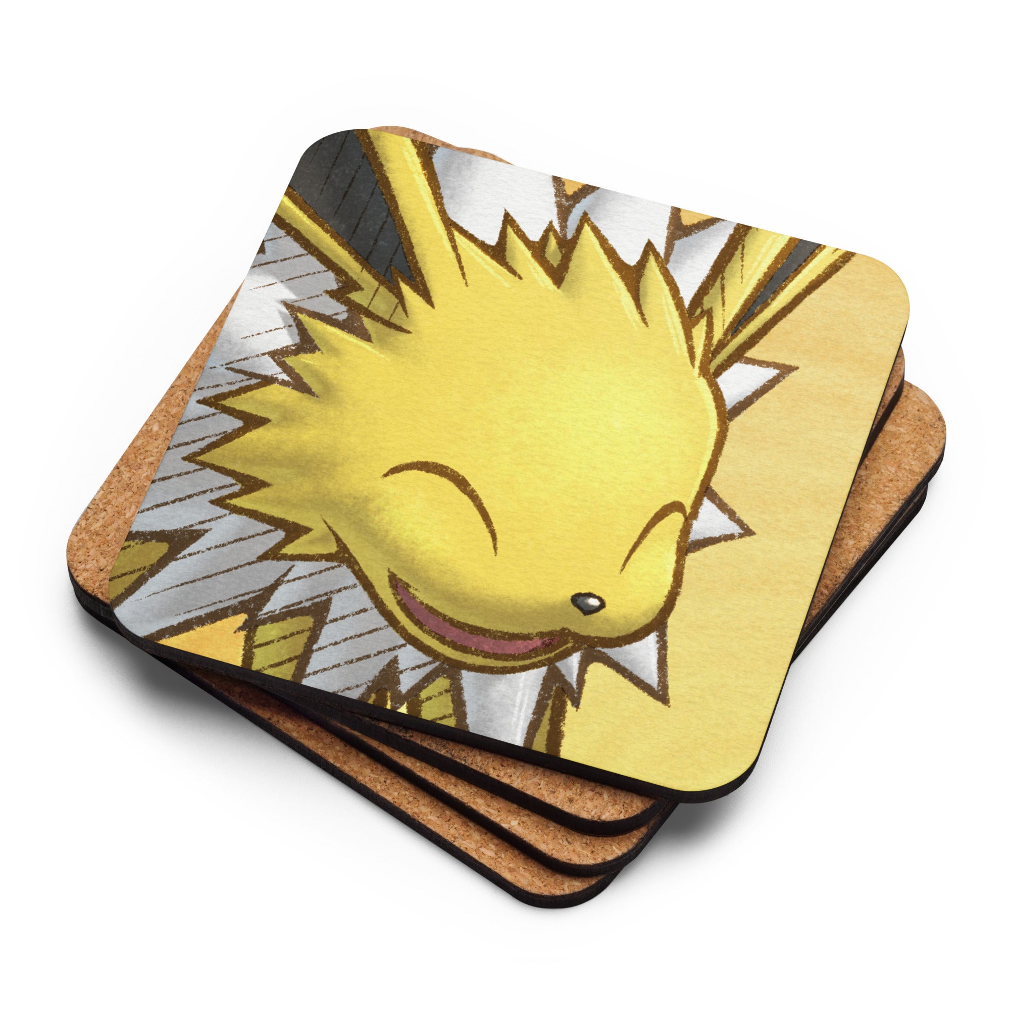 PMD Happy pfp Cork-back Coasters