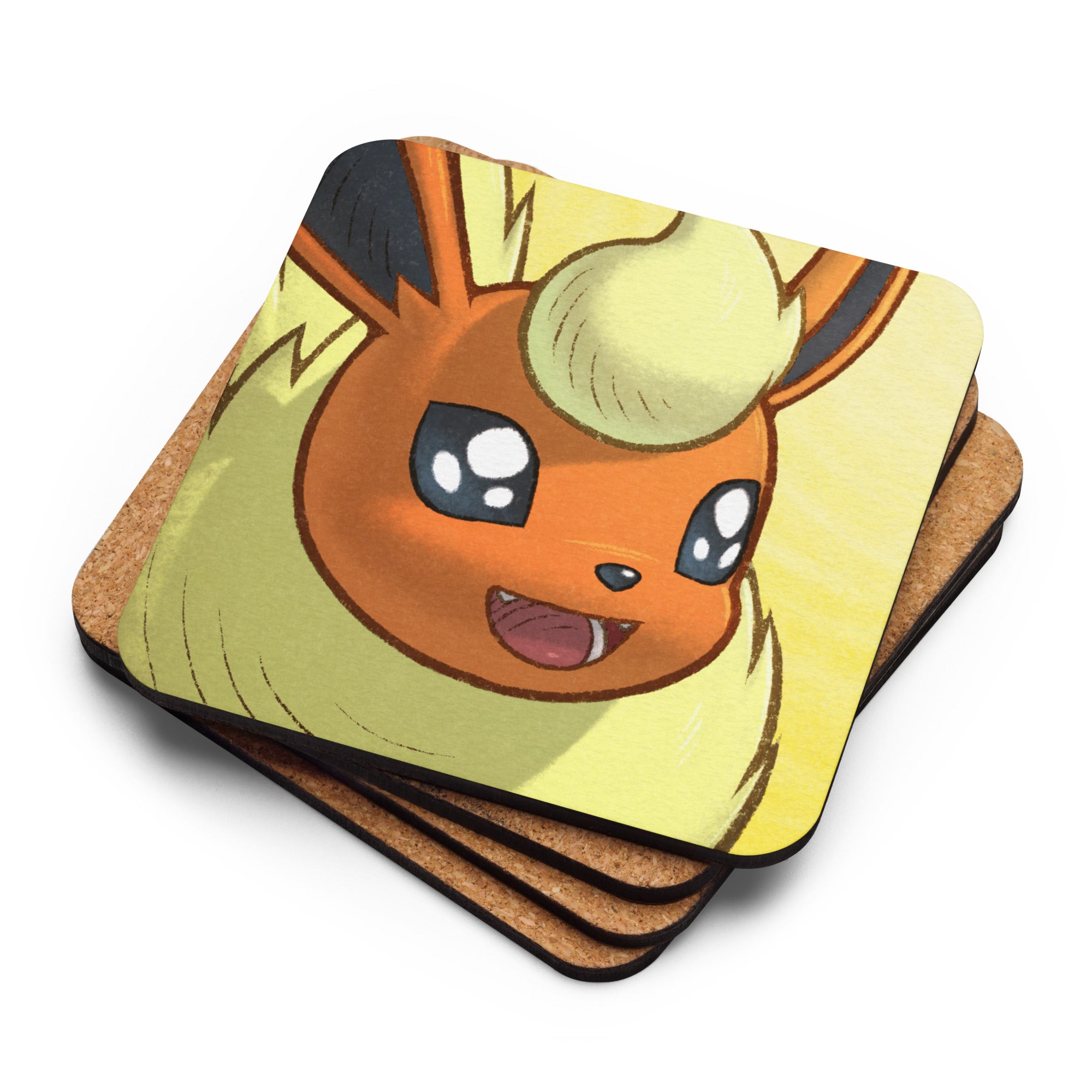 PMD Amazed pfp Cork-back Coasters
