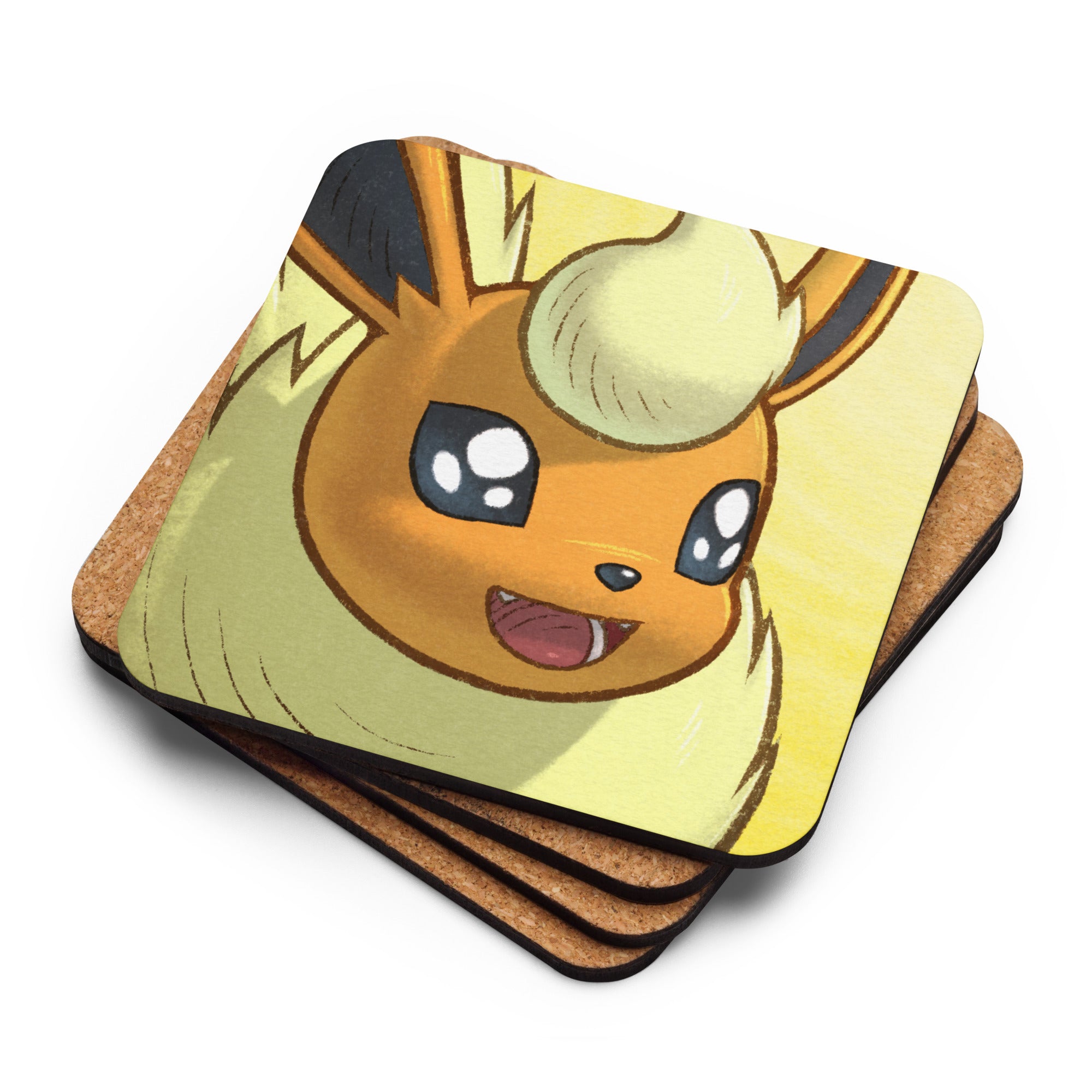 PMD Amazed pfp Cork-back Coasters