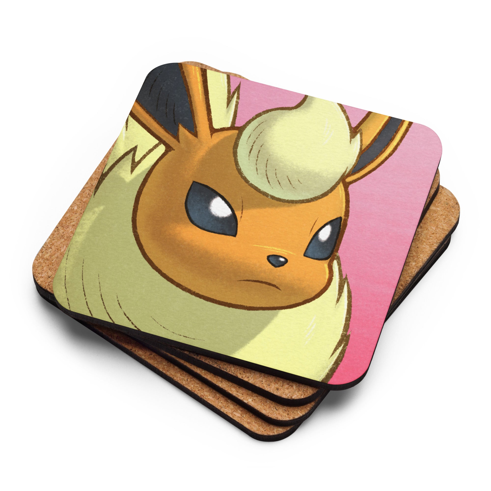 PMD Mad pfp Cork-back Coasters