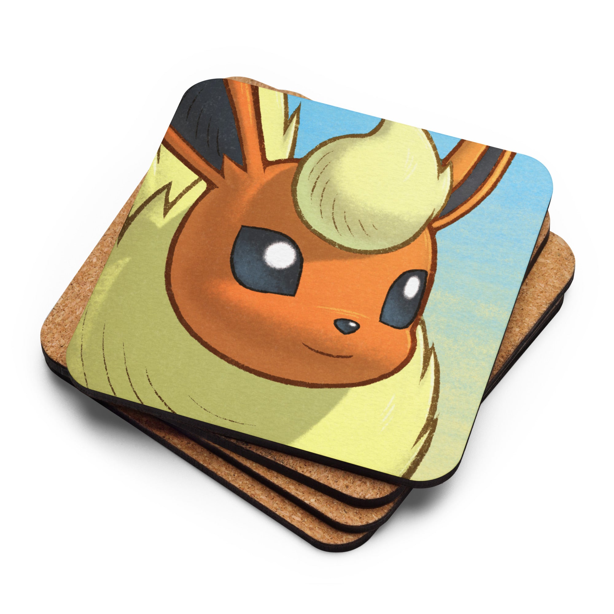 PMD Neutral pfp Cork-back Coasters