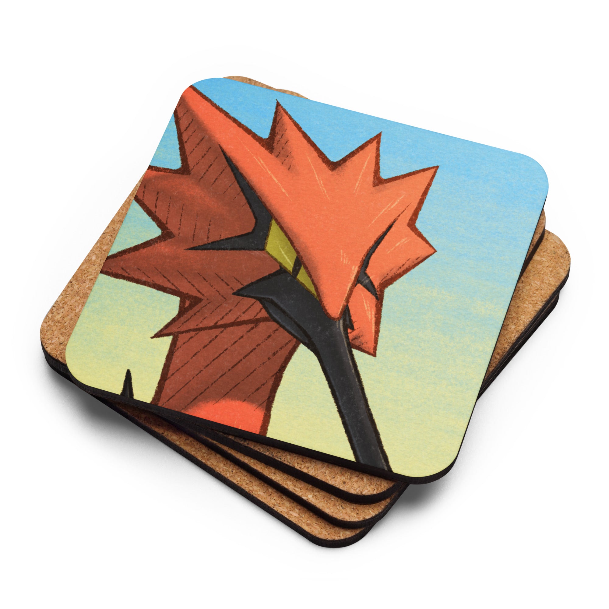 PMD Neutral pfp Cork-back Coasters