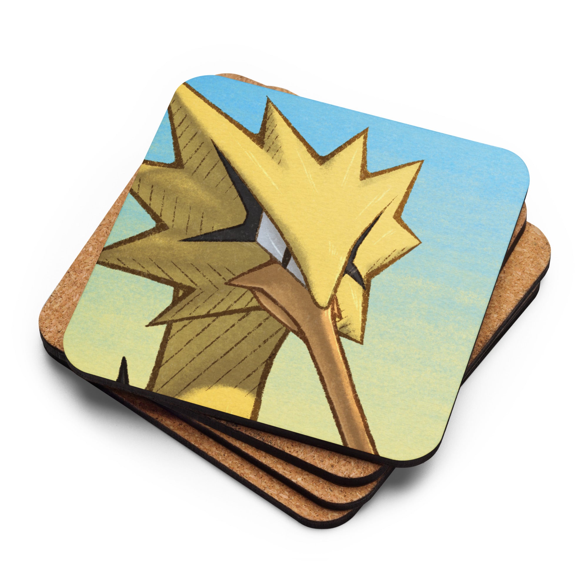 PMD Neutral pfp Cork-back Coasters