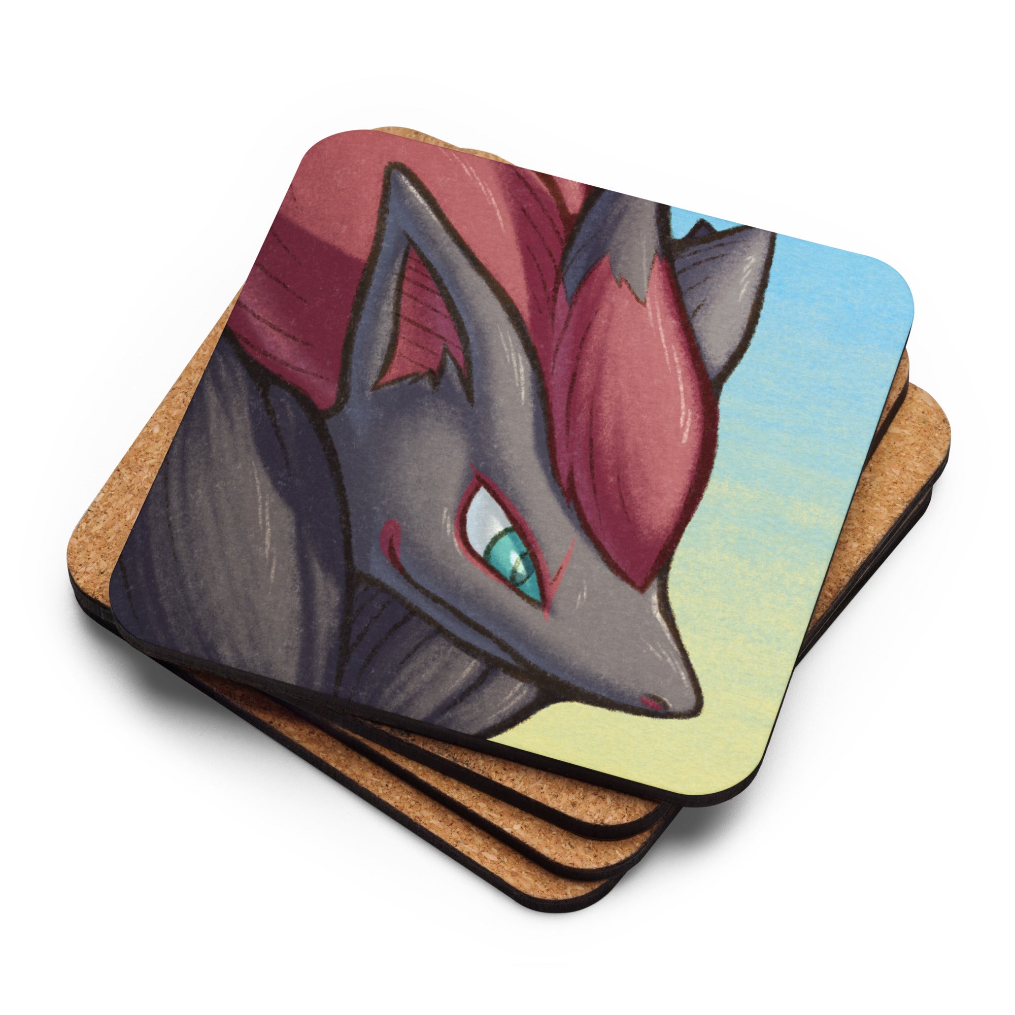 PMD Neutral pfp Cork-back Coasters