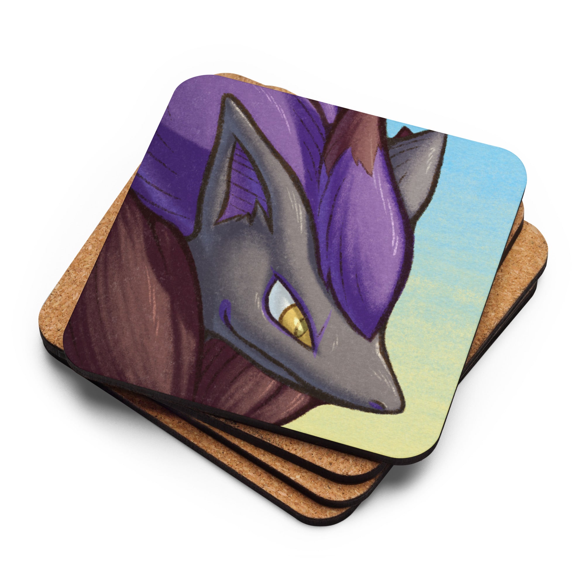 PMD Neutral pfp Cork-back Coasters