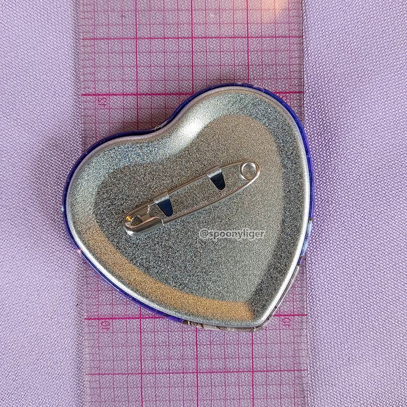 Lonely Skull Cub 2" Heart Badge