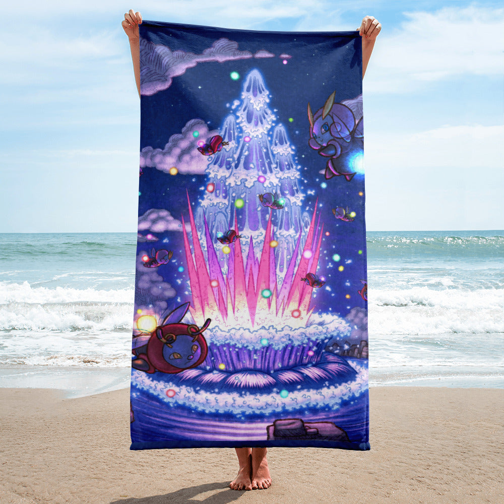 Fogbound Lake Geyser Towel