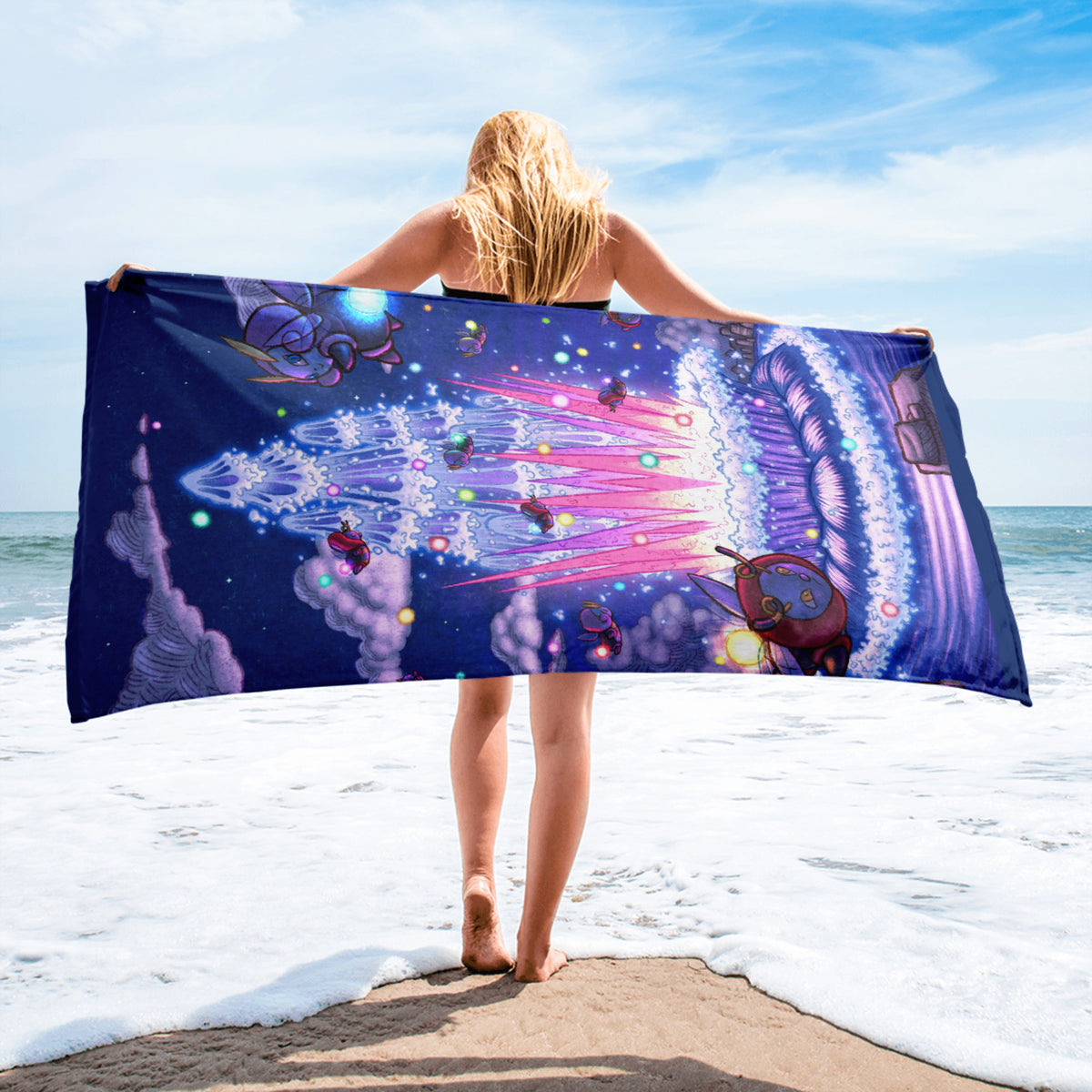 Fogbound Lake Geyser Towel