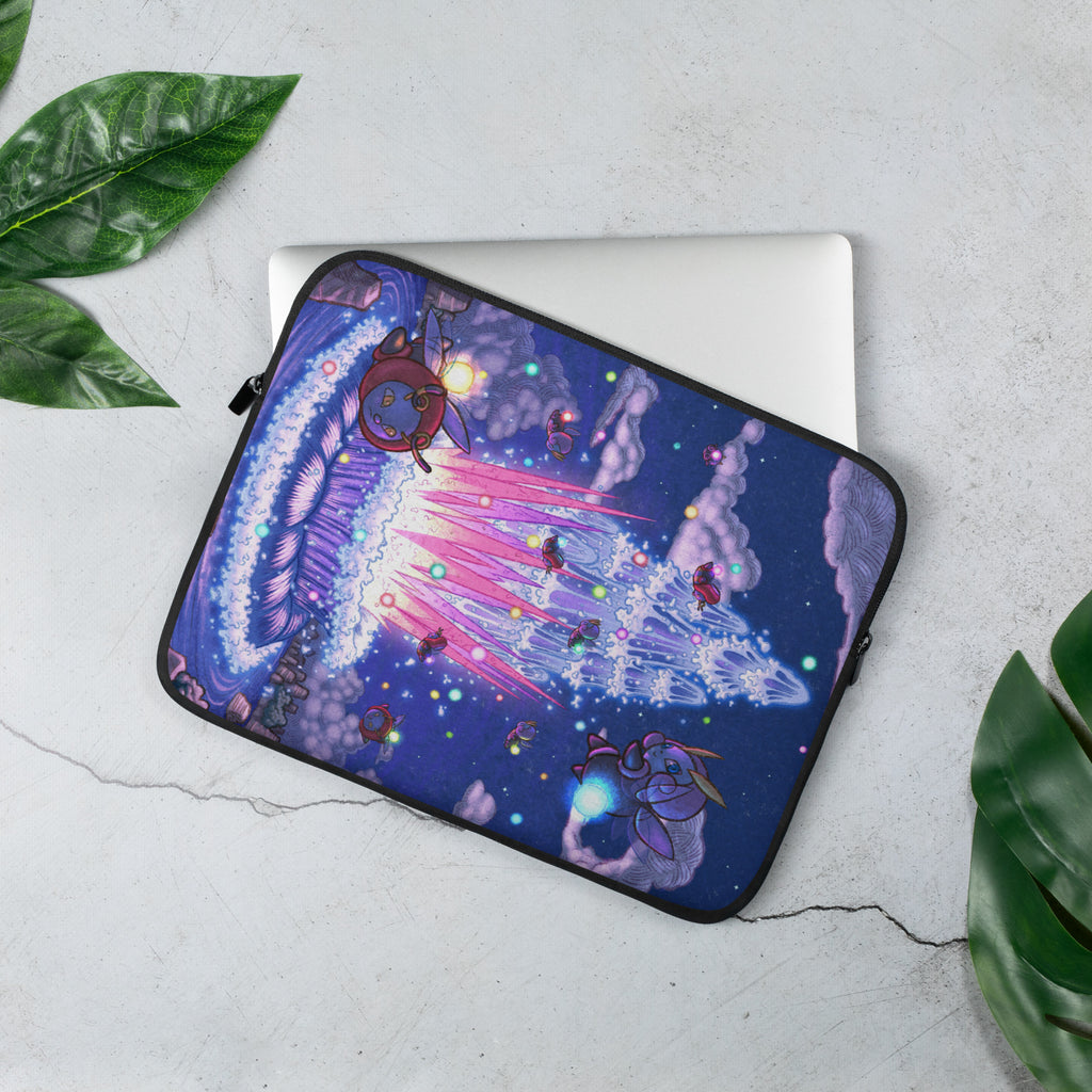 Fogbound Lake Geyser Laptop Sleeve