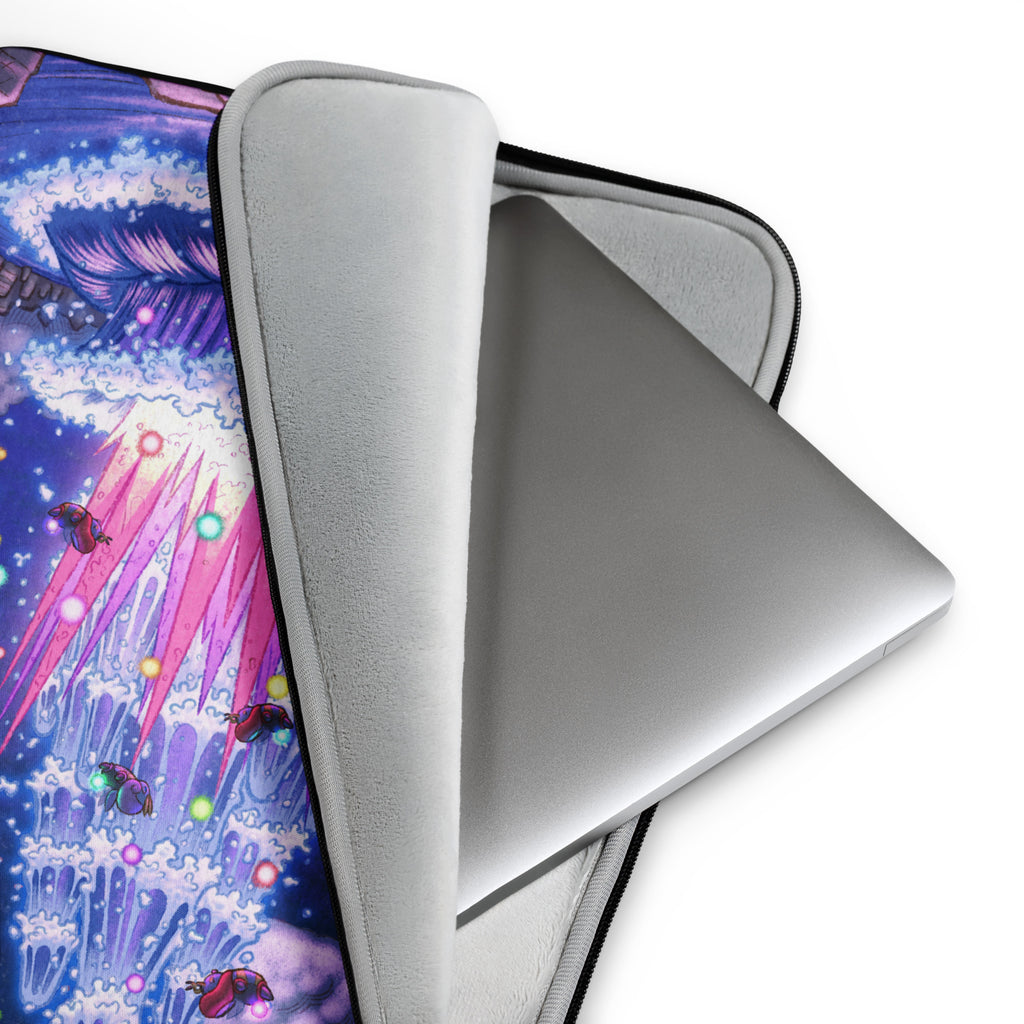 Fogbound Lake Geyser Laptop Sleeve