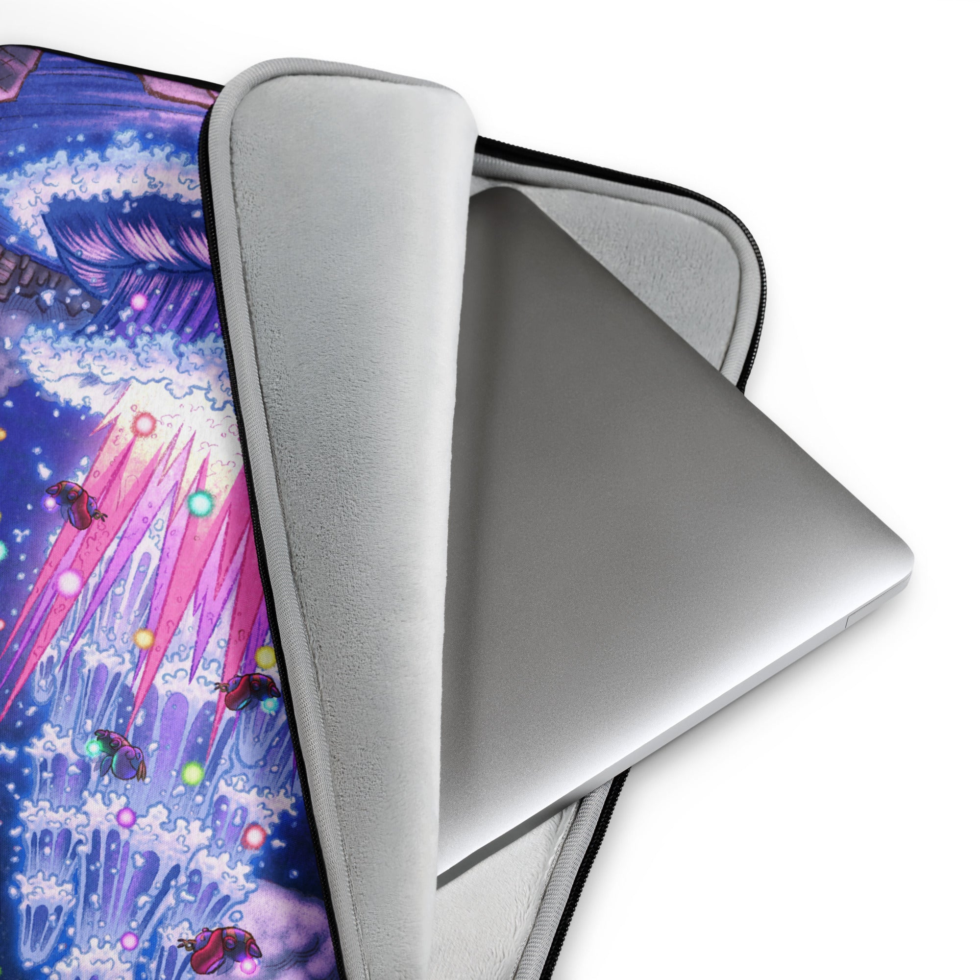 Fogbound Lake Geyser Laptop Sleeve