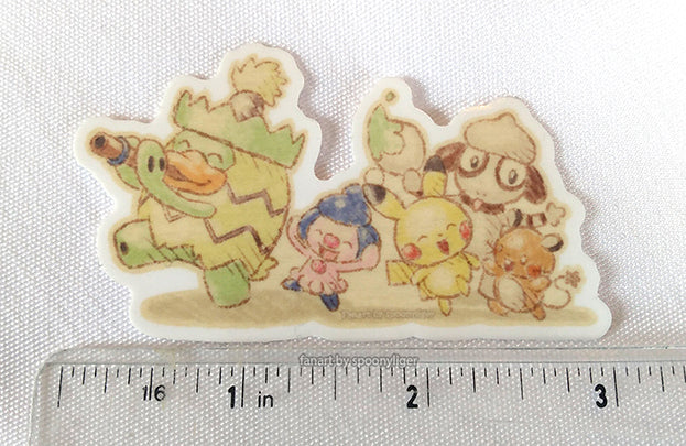 Island Critters Play the Flute (3" Vinyl Sticker)