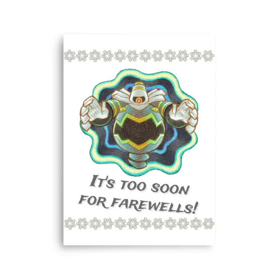 Great Ghost 5"x7" Greeting Card