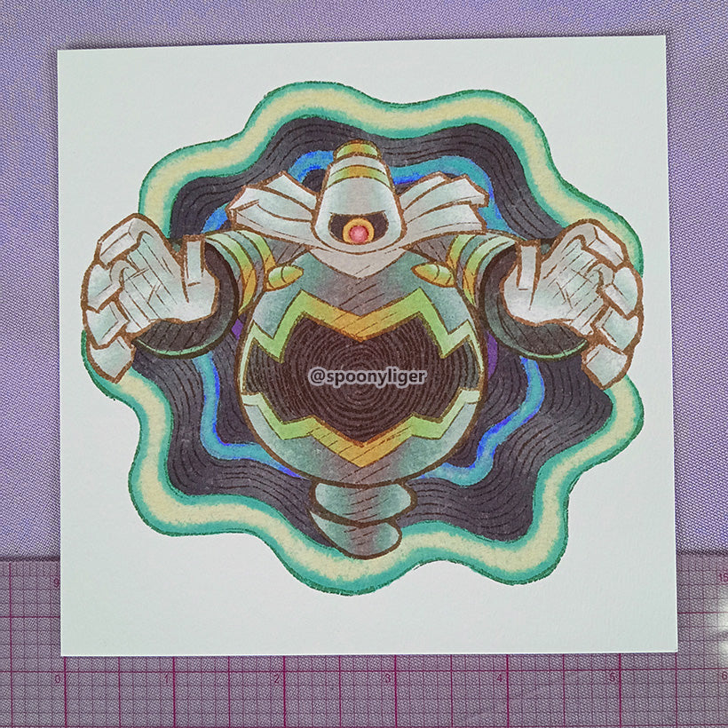 Great Ghost 5.5" Square Postcard