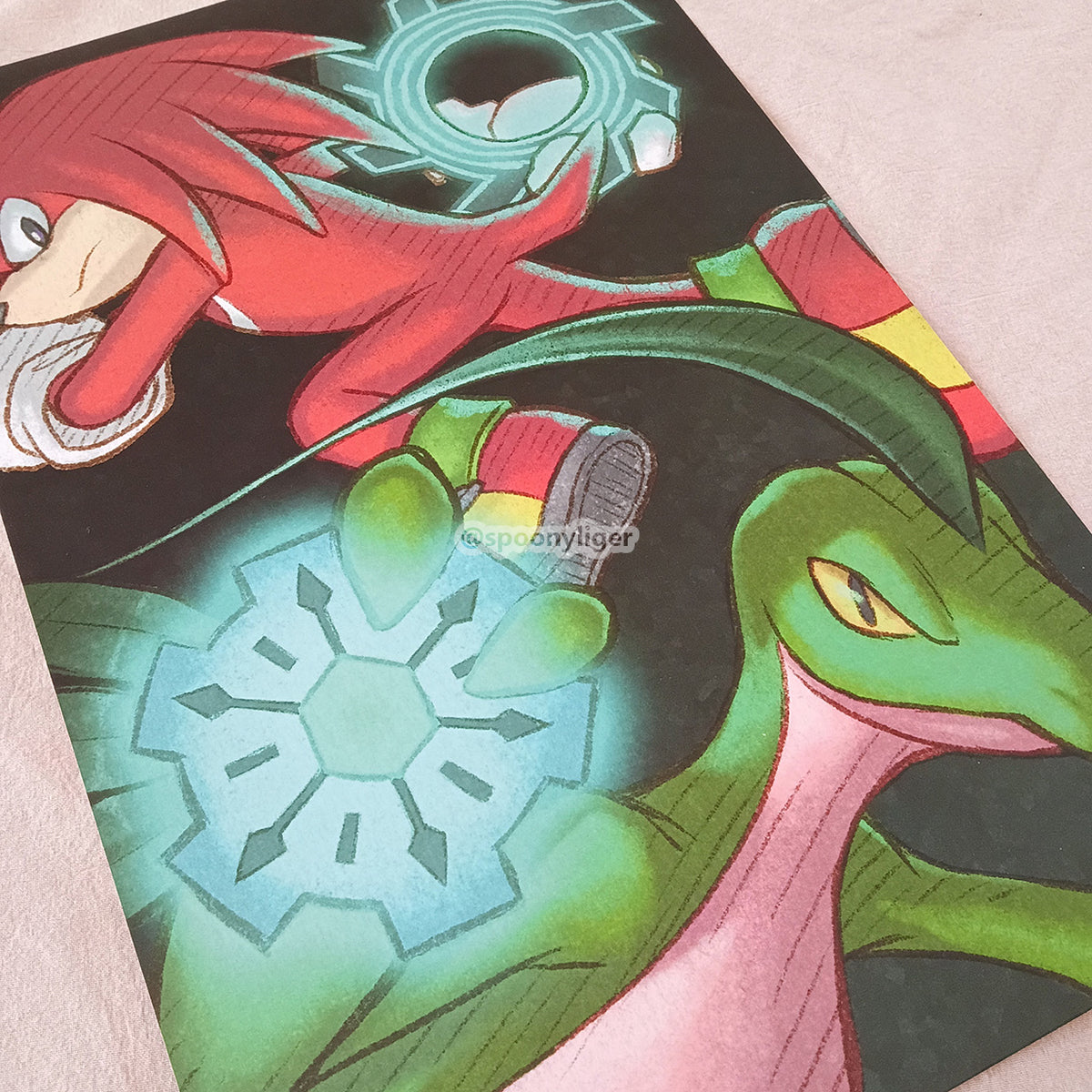 PMD2 Echidna and Lizard Gears 11" x 17" Art Poster