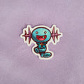 Lively Blue Axolotl 2" Clear Holographic Sticker